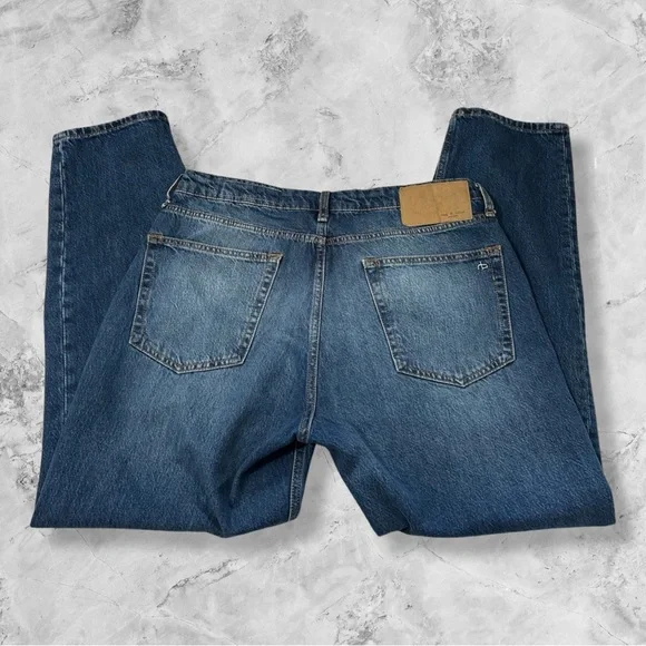 rag & bone Blue Boyfriend Jeans - Picture 3 of 15